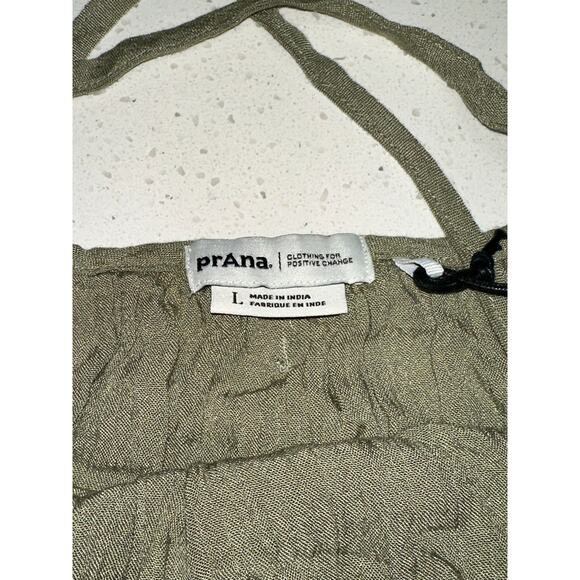prAna Fernie Wide Leg Jumpsuit Romper Sweet Agave Large Beach Coverup NWT - Picture 3 of 14